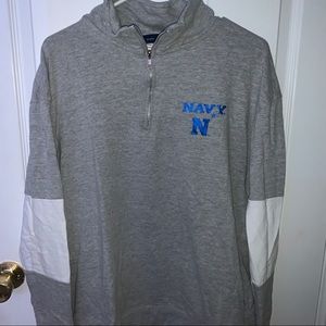 Navy Half-Zip Sweatshirt
